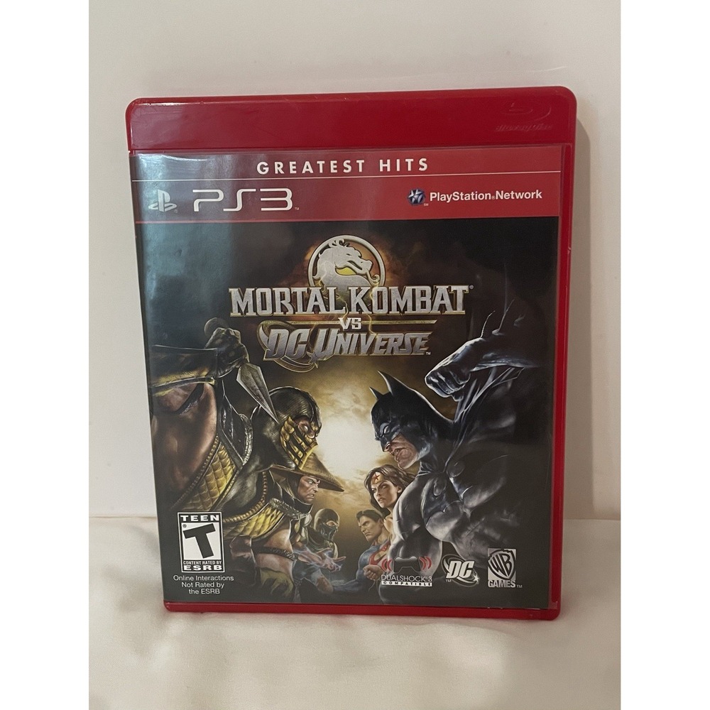Mortal Kombat vs DC Universe PS3 PlayStation 3‎ Greatest Hits Complete in Box